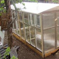 Greenhouse made from window frames: do-it-yourself installation