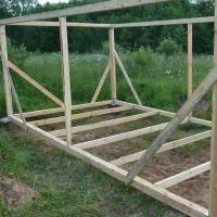 Do-it-yourself frame shed - order on the site