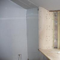 Installation and installation of plasterboard slopes