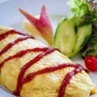 Step-by-step recipe for making Japanese rice omelette What sauce is used for Japanese omelette
