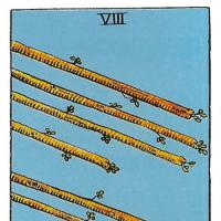 8 of Wands yes.  The magic of numbers.  Value in the layout